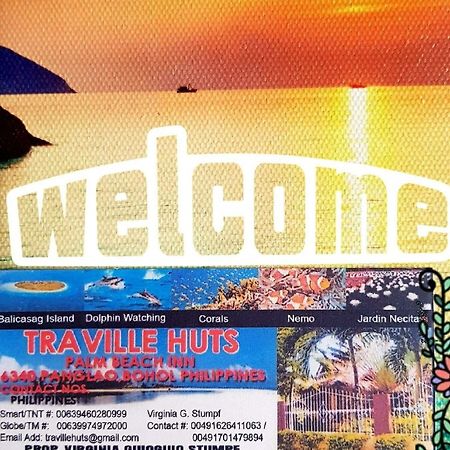 Traville Huts Palm Beach Inn Panglao Exterior photo